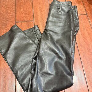 Aritzia black leather Melina Pant